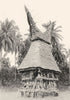 MELANESIA. Melanesia. The Mask-house of a secret society;  1900 old print