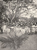 FIJI. Fiji. A War-dance;  1900 old antique vintage print picture