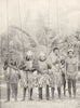 POLYNESIA. Polynesia. Gilbert Island Warriors;  1900 old antique print picture