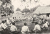 POLYNESIA. Polynesia. A Ceremonial Kava party in Tonga;  1900 old print