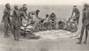 AUSTRALIA. Ground drawing Totemic ceremony;Wollunqua Totem,Warramunga tribe 1900