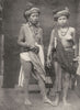 KALIMANTAN. Borneo. women dressed for Harvest Fete; dress in men's attire 1900