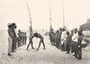 ANDAMAN NICOBAR ISLANDS. &. Nicobarese wrestling match;  1900 old print