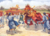 CHINA. Death ceremony near Tianjin; Dragon 1900 old antique print picture