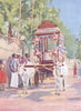 INDIA. A Wedding cart;  1900 old antique vintage print picture