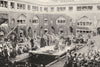 IRAN. The Passion play of Hasan and Husain;  1900 old antique print picture