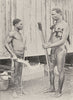 CONGO. Lake Tumba men and their weapons; spears knives, flint-lock guns 1900