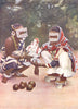 TANZANIA. Swahili women with a fetish, Zanzibar;  1900 old antique print