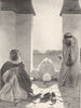NORTH AFRICA. The Prayer at Sunset; Moslem islam 1900 old antique print