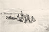 ARCTIC. Arctic America. Boy's Games; Eskimos. Sledge pulled by boys 1900 print