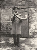YORKSHIRE. The Horn Blower, Ripon;  1900 old antique vintage print picture