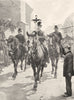 GERMANY. Easter Customs, Saxony; Wittichenan Cavaliers of Christ 1900 print