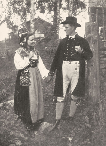 SWEDEN. Scandinavia. Swedish National dress; Dalicarlia, Leksand 1900 print  – Antiquemapsandprints.com