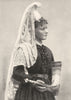 DENMARK. Scandinavia. Bridal dress, Denmark; embroidered gold silver 1900