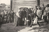 FINLAND. The Incantation; heathen ceremony. Knife cut ground 1900 old print