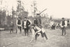 FINLAND. The Kyykka Game; Similar to ninepins 1900 old antique print picture