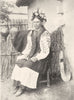 RUSSIA. Peasant costume, Russia;  1900 old antique vintage print picture