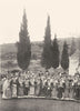 GREECE. A Pamagiria, or Holy day, Mandra;  1900 old antique print picture