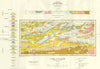 CANADA. Lake Panache Sudbury district Ontario. Geology 1925 old vintage map