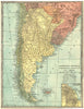 ARGENTINE REPUBLIC. Argentina Paraguay Uruguay Chile. Buenos Aires 1907 map
