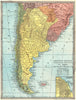 ARGENTINE REPUBLIC Argentina Paraguay Uruguay Chile. Buenos Aires 1907 old map