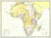 COLONIAL AFRICA. Rhodesia British East Africa French Sudan Congo State 1907 map