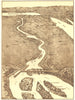 EGYPT. Aswan Dam; Bird's-eye view of Structure & Surrounding Region Nile 1907
