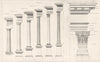 COLUMNS. Architecture. Greek Tuscan Roman Doric Ionic Corinthian Composite 1907
