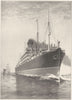 MINNESOTA. largest vessel built in America Length, 630 feet 1907 old print