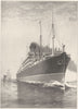 MINNESOTA. largest vessel built in America Length, 630 feet 1907 old print
