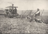 USA. A Modern Steam Plow plough that turns seven furrows at one time 1907