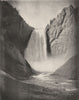 WYOMING. Bridal-Veil Fall in the Yellowstone Park 1907 old antique print