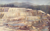 YELLOWSTONE PARK. Terraces built overflow of Geysers (Mammoth hot Springs)  1907