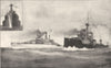 DREADNOUGHTS. Battleships South Carolina (US) Dreadnought (UK) 1907 old print