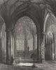 SOMERSET. Wells Cathedral, the lady Chapel c1842 old antique print picture