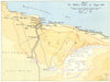 SECOND WORLD WAR. Egypt Western Desert 1940. North Africa campaign 1954 map