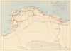 LIBYAN DESERT British offensive 13th Corps advance Dec 1940-Feb 1941 1954 map