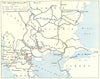 WW2 Balkans February 1941. Greco-Italian front. Nestos Line. Aliakmon 1954 map