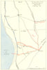 Cyrenaica Libya. 5 Feb 1941. Battle of Beda Fomm. World War 2 1954 old map