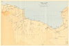 Benghazi to Tripoli Winter 1942/43. World War 2 North Africa Campaign 1966 map