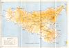 ITALY. Origin & Preparation of Invasion Sicily (Jan 1943 to July)  1973 map