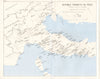 ITALY. Invasion of. Calabria Sep 1943. Bomber targets in 1973 old vintage map