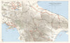 SALERNO LANDINGS. Sept-October 1943. Foggia Naples advance; Corridors 1973 map