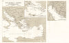 MEDITERRANEAN.Naval activity, June-Oct 1943.Centre east;Aegean;Adriatic 1973 map