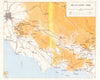 ITALY. Assault Bernhardt line (Nov & Dec 1943) . Area of Cassino-Rome 1973 map