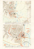 ITALY. February-March 1944. 1st 2nd 3rd Battles NZ corps 1973 old vintage map