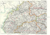 NW ENGLAND. Cumbria Westmorland Carlisle Lake District. Northumberland 1893 map