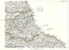 NE ENGLAND COAST. Northumberland Durham Yorkshire Newcastle-upon-Tyne 1893 map
