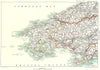 SW WALES. Pembrokeshire Cardiganshire Carmarthenshire Gower Peninsula 1893 map
