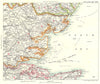 THAMES ESTUARY/HAVEN PORTS. Suffolk Essex Kent Medway Ipswich Harwich 1893 map